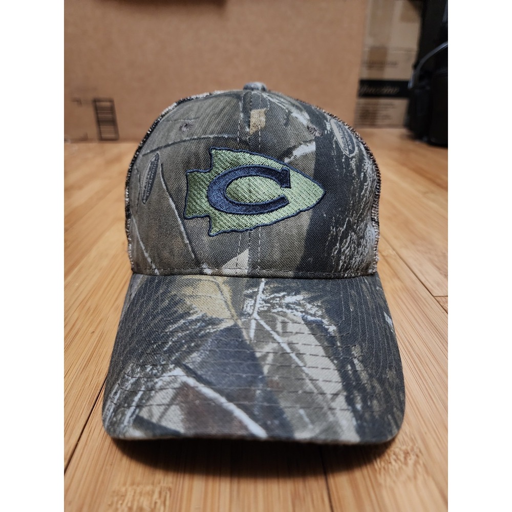 Kansas City Chiefs Hat Realtree Camo Mesh Trucker Snapback Mens Port Authority